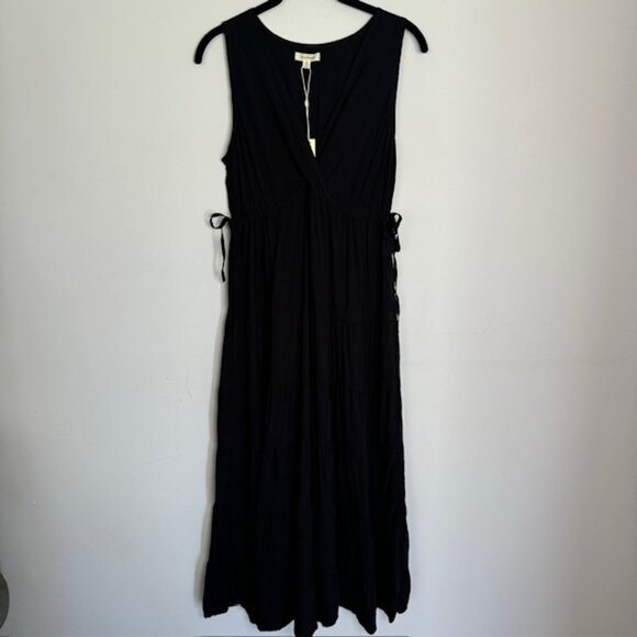 Max Studio Black Long Maxi Dress Size Small - Picture 1 of 8
